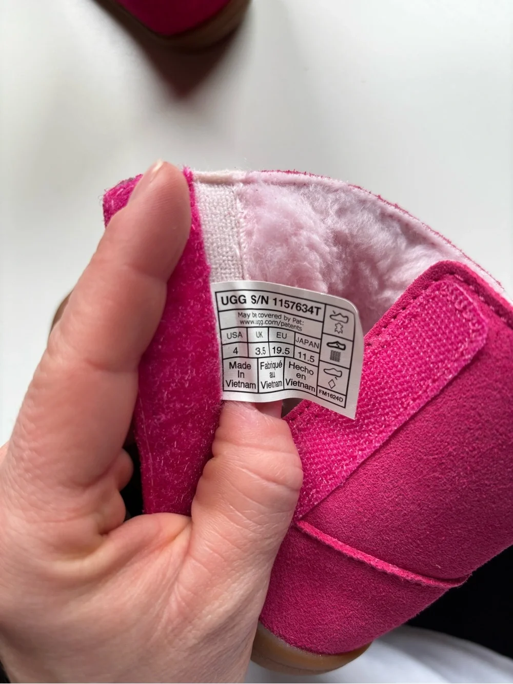 UGG Toddlers' Bright Pink Suede Boots